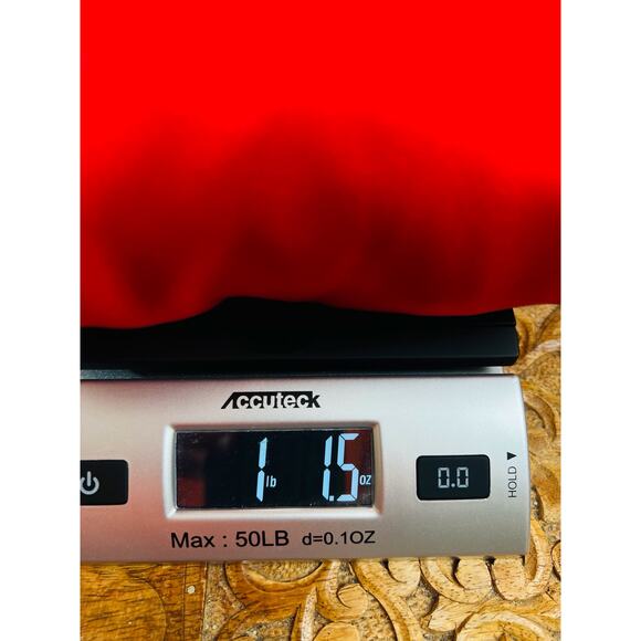 New Fame and Partners Red Maxi Gown Size 14 US Wrap top V-Neckline Front Open - Picture 13 of 13